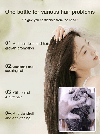 Shampú Yaopin🧴"Melena Renacida":🧬¡Despierta tu Cabello y Recupera tu Confianza!