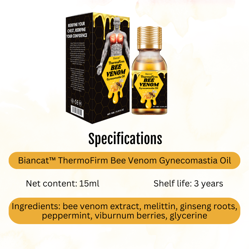 Biancat™ ThermoFirm Bee Venom Gynecomastia Oil🔥ACEITE TERMO REAFIRMANTE