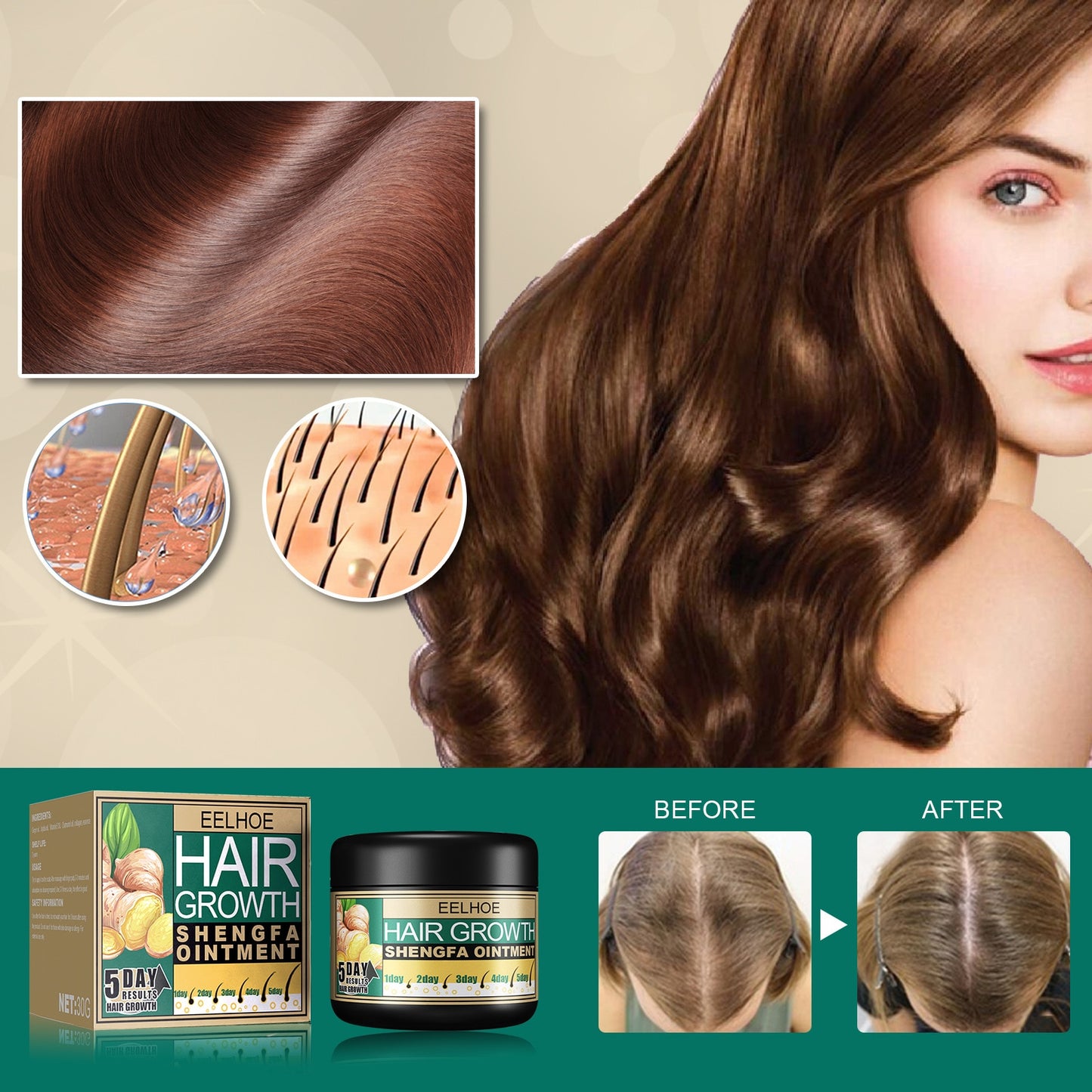 HAIR-GROWT 5 DAY® │HYDROCERA REPARADORA Y ALISADORA 5 DAY│⭐⭐⭐⭐⭐