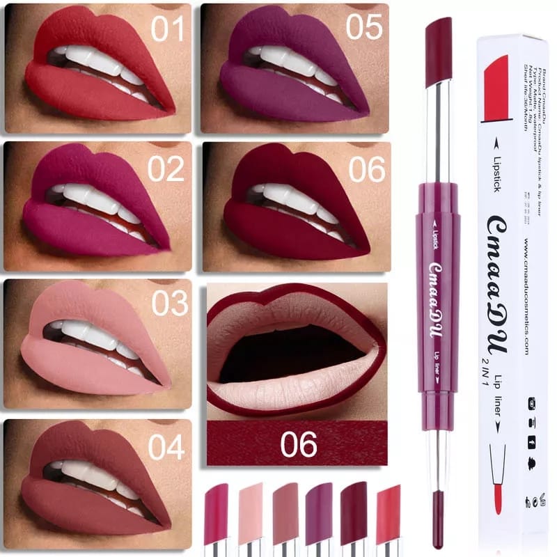 LIPSTICK  2 IN 1 BRAND MAKEUP⭐ ⭐⭐⭐⭐LAPIZ LABIAL 2 EN 1