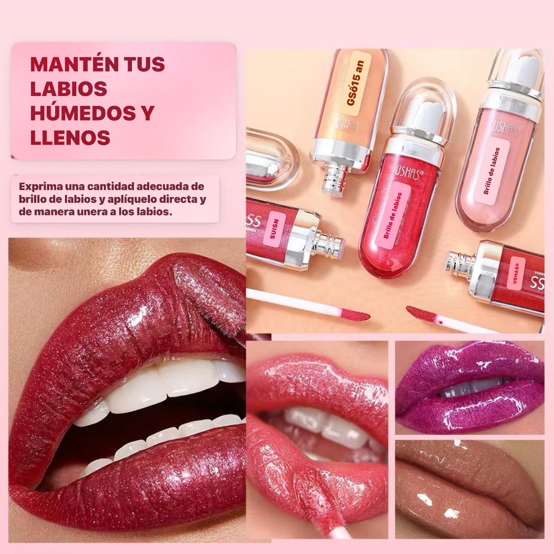LIP GLOSS SET X6⭐️⭐️⭐️⭐️⭐️ESMALTE PARA LABIOS DIAMANTADO