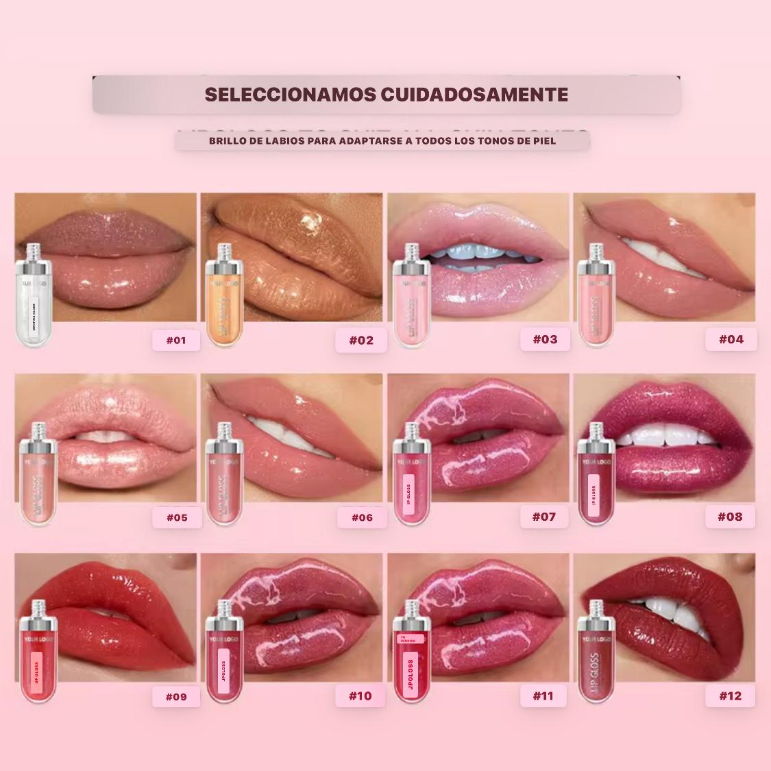 LIP GLOSS SET X6⭐️⭐️⭐️⭐️⭐️ESMALTE PARA LABIOS DIAMANTADO