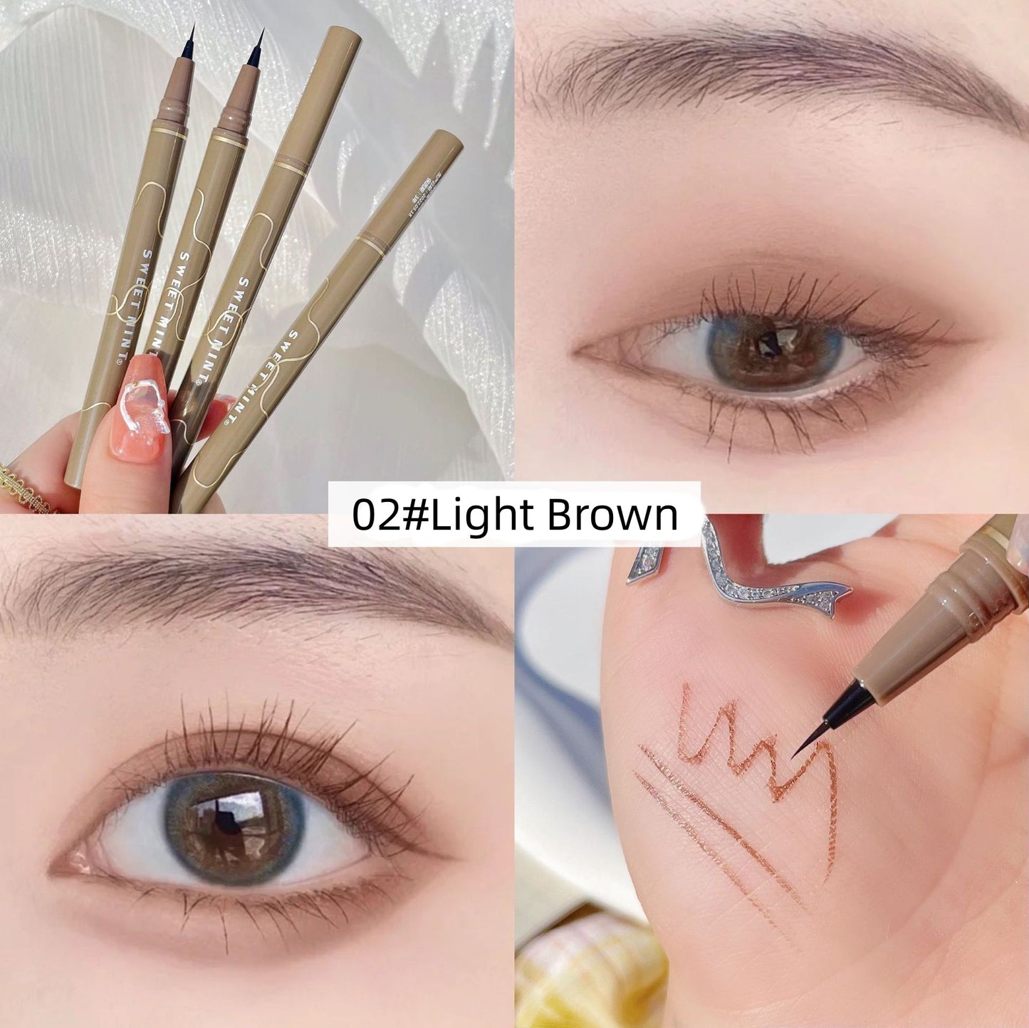 🤩Quick-Drying Waterproof✨Lápiz de ojos superfino a prueba de agua