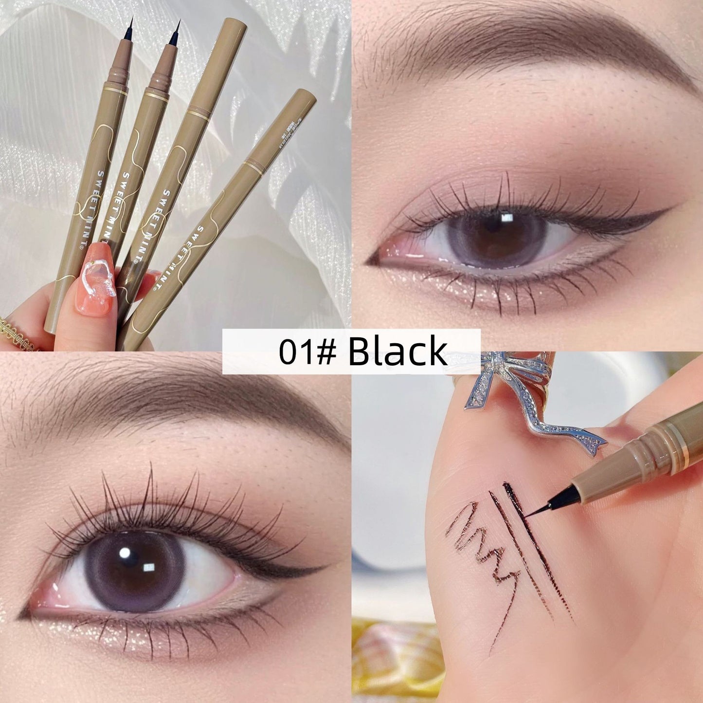 🤩Quick-Drying Waterproof✨Lápiz de ojos superfino a prueba de agua